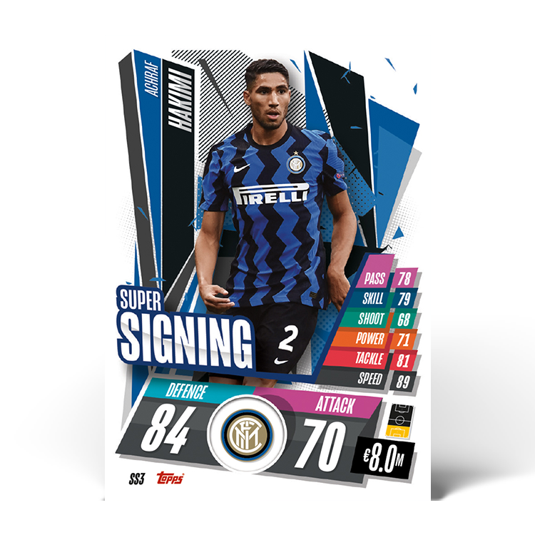 TOPPS UEFA CHAMPIONS LEAGUE 2020-21 SUPER SIGNING HAKIMI