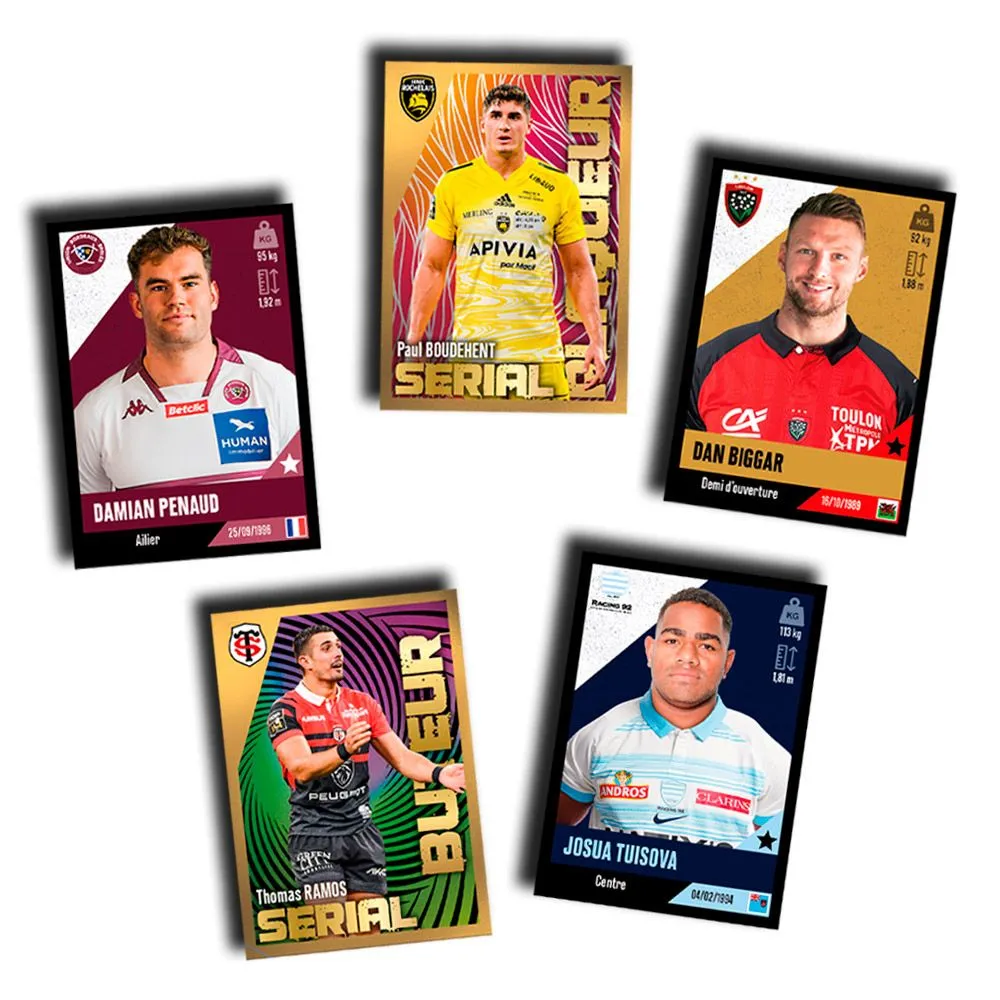 France 2011-2012 Panini Rugby Top 14 Orange et Pro D2 Sticker Pack